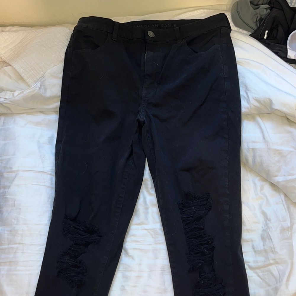 american eagle black skinny jeans